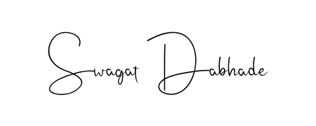 A timeless handwritten aesthetic for Swagat Dabhade. The Andilay-7BmLP font gives your signature a handcrafted feel with natural curves. Swagat Dabhade signature style 4 images and pictures png