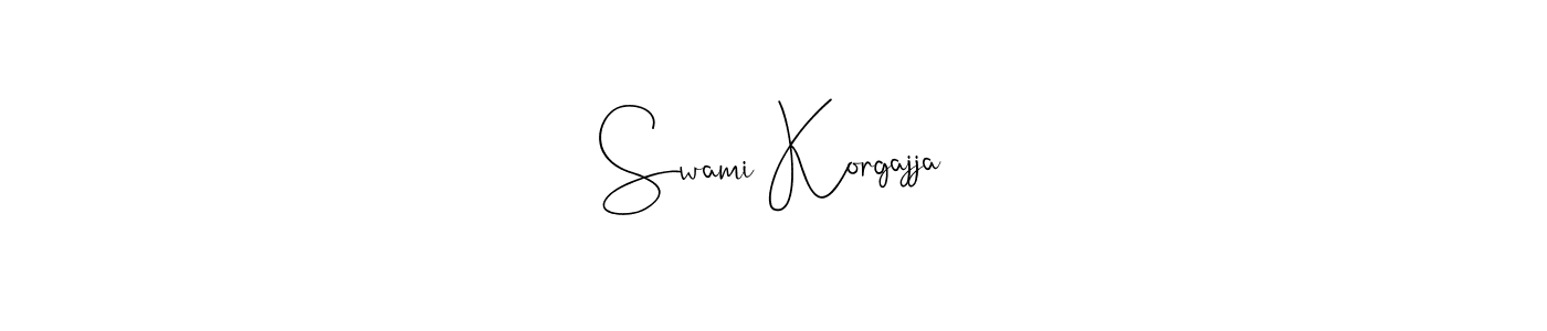 You should practise on your own different ways (Andilay-7BmLP) to write your name (Swami Korgajja) in signature. don't let someone else do it for you. Swami Korgajja signature style 4 images and pictures png