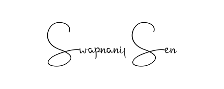 Discover how Swapnanil Sen looks in an executive cursive font (Andilay-7BmLP). Perfect for legal documents, invoices, and certificates. Swapnanil Sen signature style 4 images and pictures png