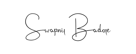How to make Swapnil Badole name signature. Use Andilay-7BmLP style for creating short signs online. This is the latest handwritten sign. Swapnil Badole signature style 4 images and pictures png