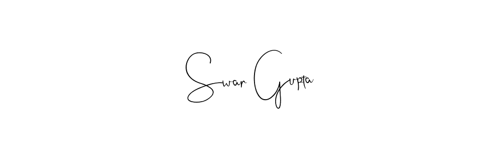 The best way (Andilay-7BmLP) to make a short signature is to pick only two or three words in your name. The name Swar Gupta include a total of six letters. For converting this name. Swar Gupta signature style 4 images and pictures png