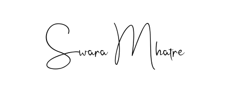 Discover the perfect balance of readability and style for Swara Mhatre with Andilay-7BmLP font. Create your dream signature today. Swara Mhatre signature style 4 images and pictures png