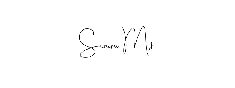 How to make Swara Mj signature? Andilay-7BmLP is a professional autograph style. Create handwritten signature for Swara Mj name. Swara Mj signature style 4 images and pictures png