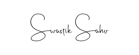 A stylish, flowing autograph style designed for name Swastik Sahu using Andilay-7BmLP typography. Perfect for digital creative projects. Swastik Sahu signature style 4 images and pictures png
