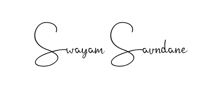 The best way (Andilay-7BmLP) to make a short signature is to pick only two or three words in your name. For converting this name Swayam Saundane. Swayam Saundane signature style 4 images and pictures png