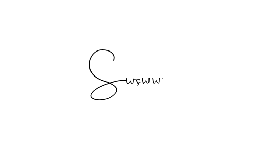 How to Draw Swsww signature style? Andilay-7BmLP is a latest design signature styles for name Swsww. Swsww signature style 4 images and pictures png