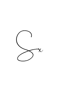 if you are searching for the best signature style for your name Sx. so please give up your signature search. here we have designed multiple signature styles  using Andilay-7BmLP. Sx signature style 4 images and pictures png