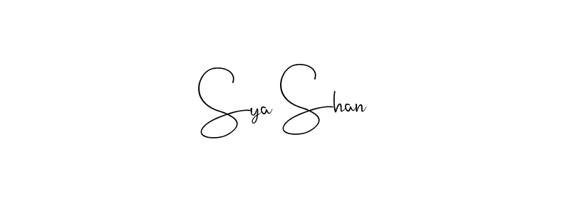 It looks lik you need a new signature style for name Sya Shan. Design unique handwritten (Andilay-7BmLP) signature with our free signature maker in just a few clicks. Sya Shan signature style 4 images and pictures png