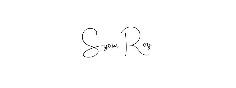 Andilay-7BmLP is a professional signature style that is perfect for those who want to add a touch of class to their signature. It is also a great choice for those who want to make their signature more unique. Get Syam Roy name to fancy signature for free. Syam Roy signature style 4 images and pictures png