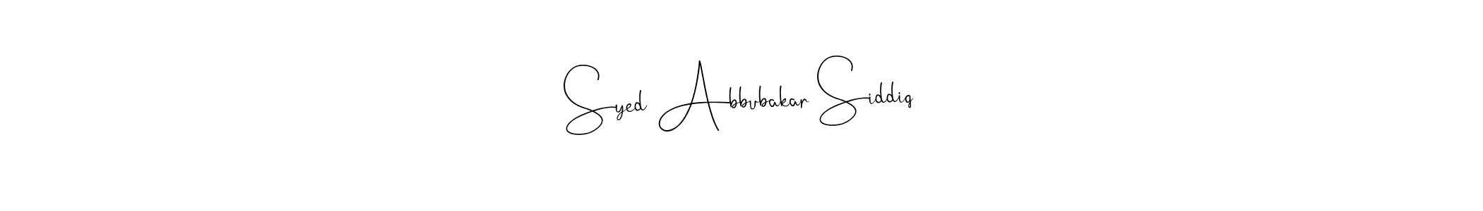 It looks lik you need a new signature style for name Syed Abbubakar Siddiq. Design unique handwritten (Andilay-7BmLP) signature with our free signature maker in just a few clicks. Syed Abbubakar Siddiq signature style 4 images and pictures png