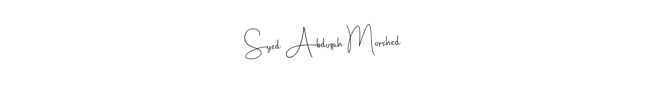 Also we have Syed Abdullah Morshed name is the best signature style. Create professional handwritten signature collection using Andilay-7BmLP autograph style. Syed Abdullah Morshed signature style 4 images and pictures png