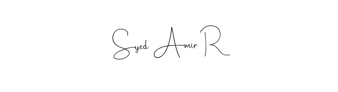 How to make Syed Amir R signature? Andilay-7BmLP is a professional autograph style. Create handwritten signature for Syed Amir R name. Syed Amir R signature style 4 images and pictures png