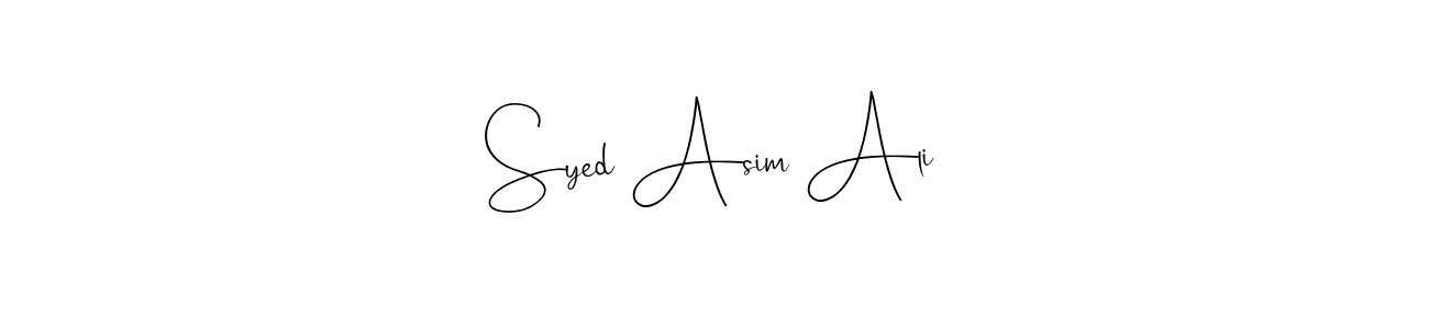 Create a beautiful signature design for name Syed Asim Ali. With this signature (Andilay-7BmLP) fonts, you can make a handwritten signature for free. Syed Asim Ali signature style 4 images and pictures png