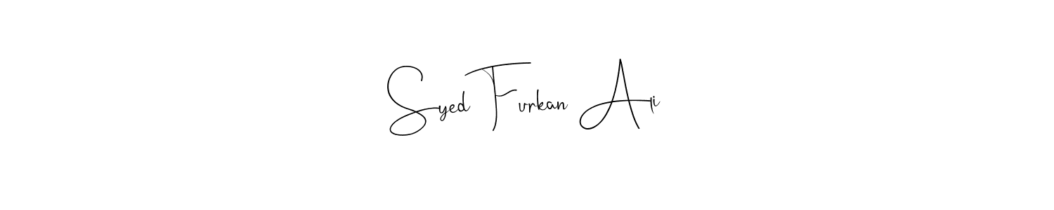 See photos of Syed Furkan Ali official signature by Spectra . Check more albums & portfolios. Read reviews & check more about Andilay-7BmLP font. Syed Furkan Ali signature style 4 images and pictures png