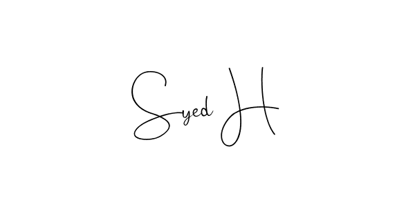 Similarly Andilay-7BmLP is the best handwritten signature design. Signature creator online .You can use it as an online autograph creator for name Syed H. Syed H signature style 4 images and pictures png