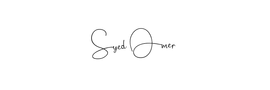 Create a beautiful signature design for name Syed Omer. With this signature (Andilay-7BmLP) fonts, you can make a handwritten signature for free. Syed Omer signature style 4 images and pictures png