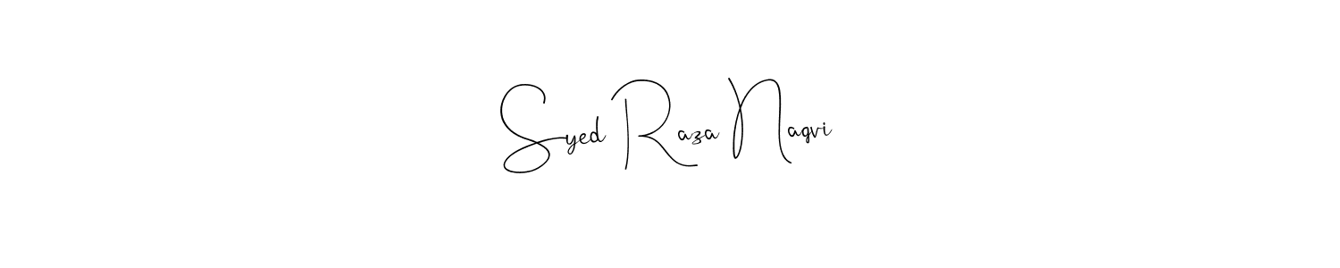 You can use this online signature creator to create a handwritten signature for the name Syed Raza Naqvi. This is the best online autograph maker. Syed Raza Naqvi signature style 4 images and pictures png