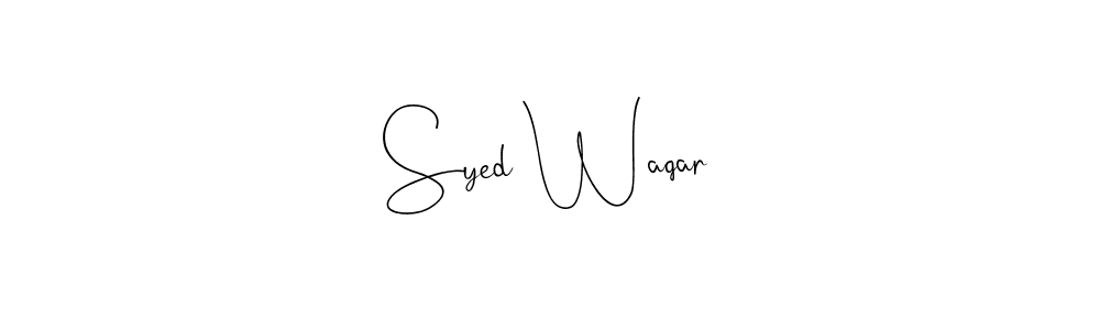 How to make Syed Waqar signature? Andilay-7BmLP is a professional autograph style. Create handwritten signature for Syed Waqar name. Syed Waqar signature style 4 images and pictures png