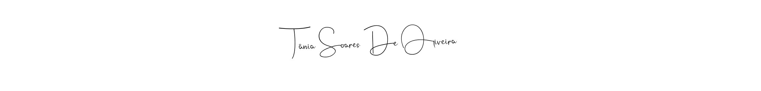 Use a signature maker to create a handwritten signature online. With this signature software, you can design (Andilay-7BmLP) your own signature for name Tânia Soares De Oliveira. Tânia Soares De Oliveira signature style 4 images and pictures png