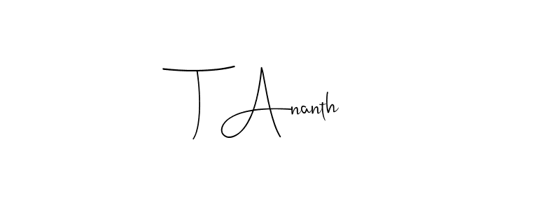 if you are searching for the best signature style for your name T Ananth. so please give up your signature search. here we have designed multiple signature styles  using Andilay-7BmLP. T Ananth signature style 4 images and pictures png