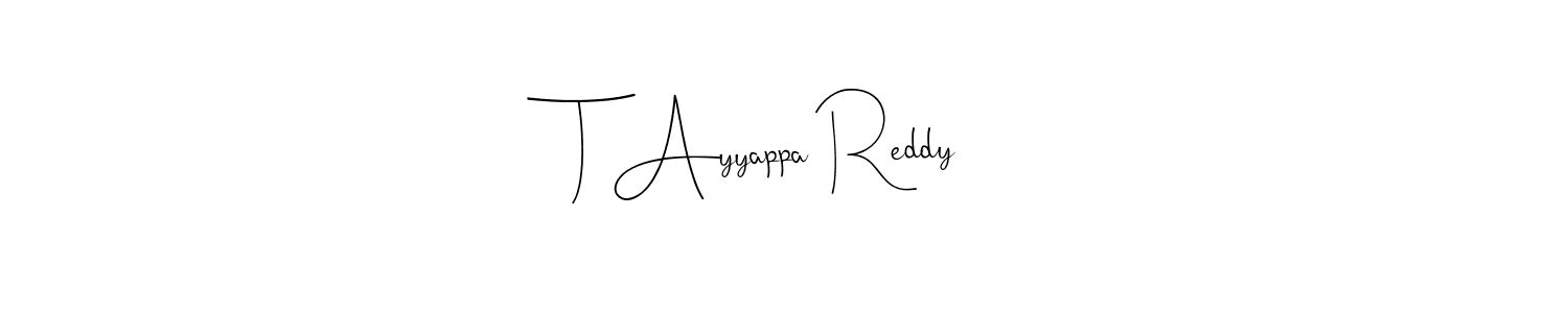 How to Draw T Ayyappa Reddy signature style? Andilay-7BmLP is a latest design signature styles for name T Ayyappa Reddy. T Ayyappa Reddy signature style 4 images and pictures png