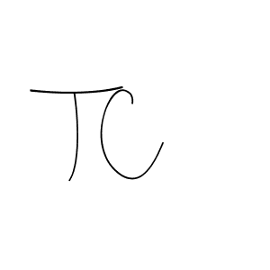 Create a beautiful signature design for name T C. With this signature (Andilay-7BmLP) fonts, you can make a handwritten signature for free. T C signature style 4 images and pictures png