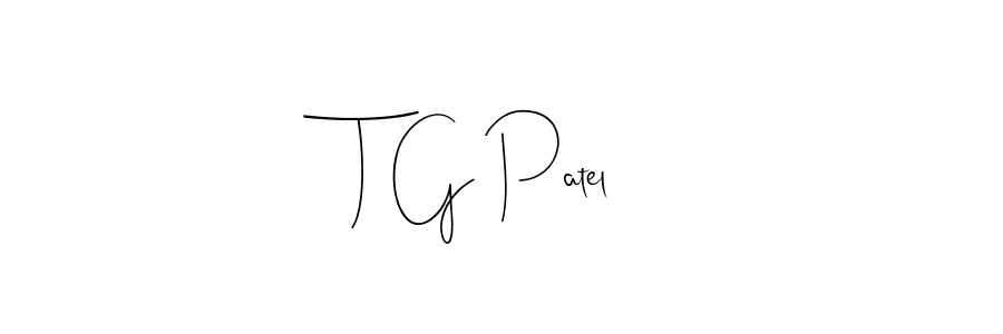 Andilay-7BmLP is a professional signature style that is perfect for those who want to add a touch of class to their signature. It is also a great choice for those who want to make their signature more unique. Get T G Patel name to fancy signature for free. T G Patel signature style 4 images and pictures png