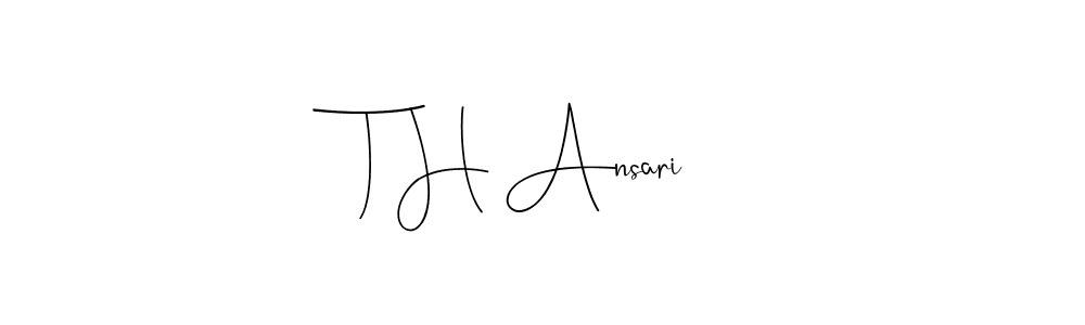 Use a signature maker to create a handwritten signature online. With this signature software, you can design (Andilay-7BmLP) your own signature for name T H Ansari. T H Ansari signature style 4 images and pictures png