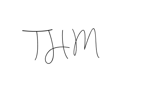 Use a signature maker to create a handwritten signature online. With this signature software, you can design (Andilay-7BmLP) your own signature for name T H M. T H M signature style 4 images and pictures png