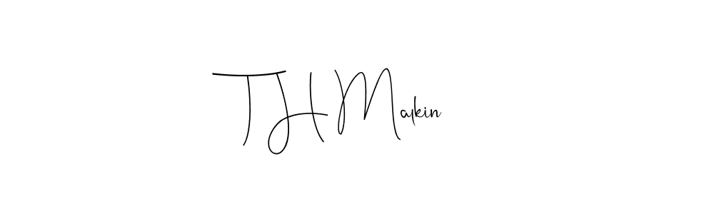 Design your own signature with our free online signature maker. With this signature software, you can create a handwritten (Andilay-7BmLP) signature for name T H Malkin. T H Malkin signature style 4 images and pictures png