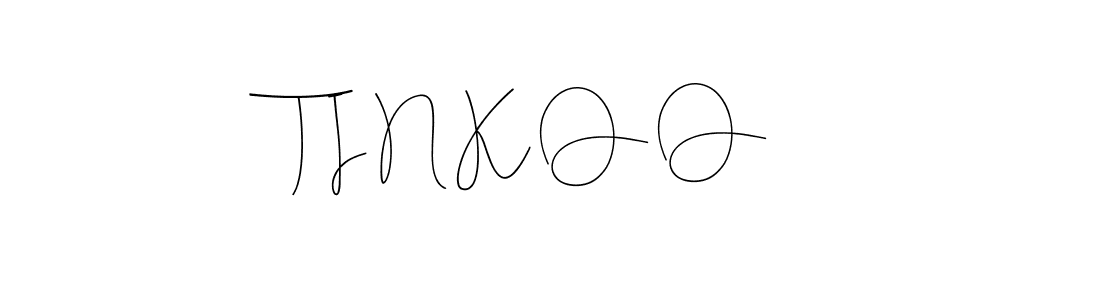 How to make T I N K O O name signature. Use Andilay-7BmLP style for creating short signs online. This is the latest handwritten sign. T I N K O O signature style 4 images and pictures png