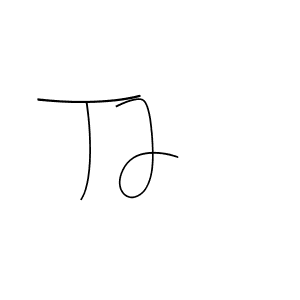 How to make T J signature? Andilay-7BmLP is a professional autograph style. Create handwritten signature for T J name. T J signature style 4 images and pictures png