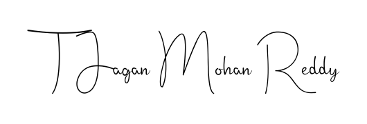 Style your name T Jagan Mohan Reddy with confidence using Andilay-7BmLP signature design. Simple, elegant, and ready for immediate document use. T Jagan Mohan Reddy signature style 4 images and pictures png