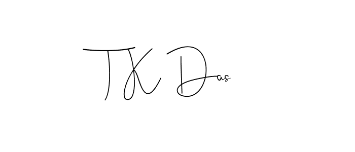 You should practise on your own different ways (Andilay-7BmLP) to write your name (T K Das) in signature. don't let someone else do it for you. T K Das signature style 4 images and pictures png