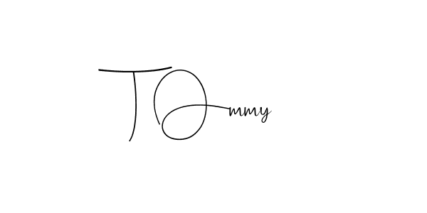 Design your own signature with our free online signature maker. With this signature software, you can create a handwritten (Andilay-7BmLP) signature for name T Ommy. T Ommy signature style 4 images and pictures png