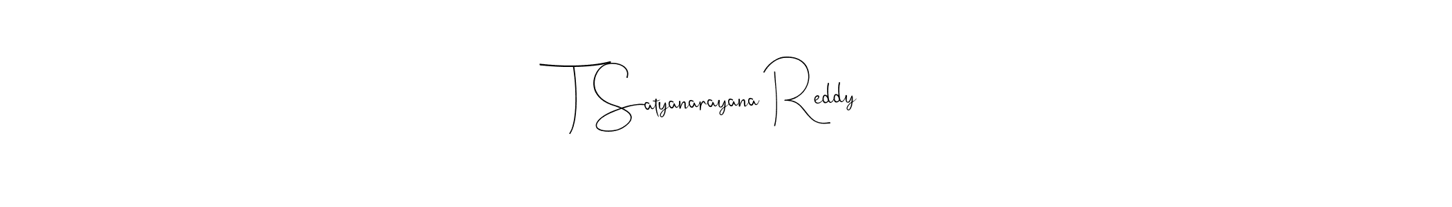 Make a beautiful signature design for name T Satyanarayana Reddy. Use this online signature maker to create a handwritten signature for free. T Satyanarayana Reddy signature style 4 images and pictures png