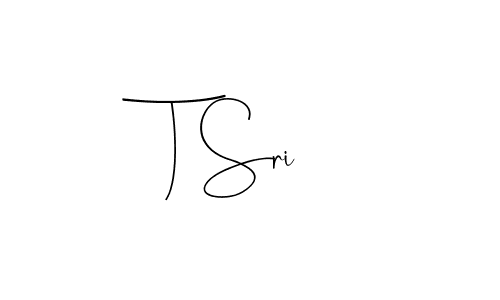 How to make T Sri name signature. Use Andilay-7BmLP style for creating short signs online. This is the latest handwritten sign. T Sri signature style 4 images and pictures png
