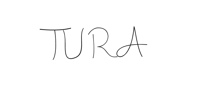 Design your own signature with our free online signature maker. With this signature software, you can create a handwritten (Andilay-7BmLP) signature for name T U R A. T U R A signature style 4 images and pictures png