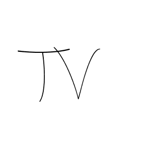 Create a beautiful signature design for name T V. With this signature (Andilay-7BmLP) fonts, you can make a handwritten signature for free. T V signature style 4 images and pictures png