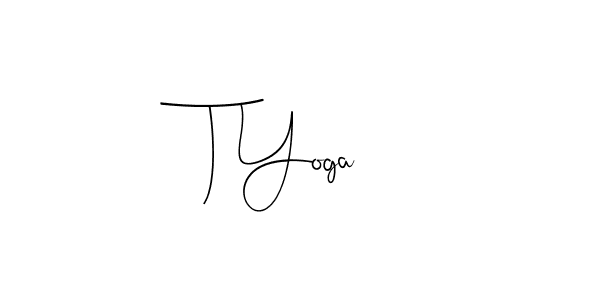 if you are searching for the best signature style for your name T Yoga. so please give up your signature search. here we have designed multiple signature styles  using Andilay-7BmLP. T Yoga signature style 4 images and pictures png