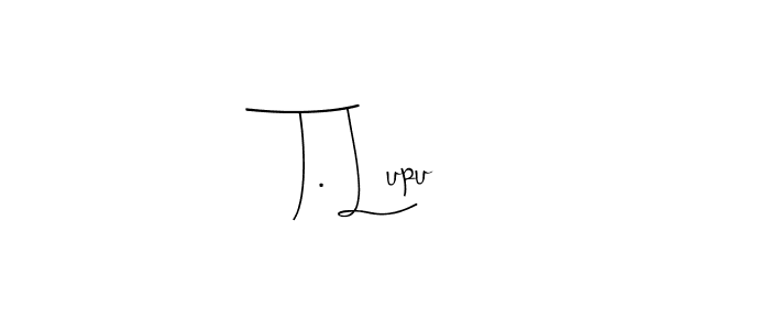 How to Draw T. Lupu signature style? Andilay-7BmLP is a latest design signature styles for name T. Lupu. T. Lupu signature style 4 images and pictures png