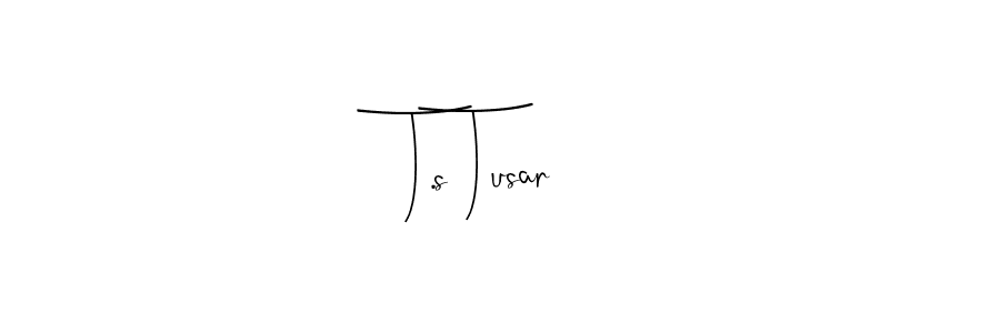 The best way (Andilay-7BmLP) to make a short signature is to pick only two or three words in your name. The name T.s Tusar include a total of six letters. For converting this name. T.s Tusar signature style 4 images and pictures png