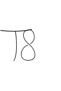 How to make T8 name signature. Use Andilay-7BmLP style for creating short signs online. This is the latest handwritten sign. T8 signature style 4 images and pictures png