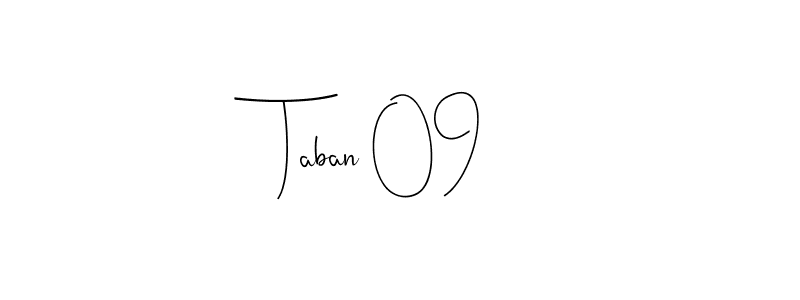 Use a signature maker to create a handwritten signature online. With this signature software, you can design (Andilay-7BmLP) your own signature for name Taban 09. Taban 09 signature style 4 images and pictures png