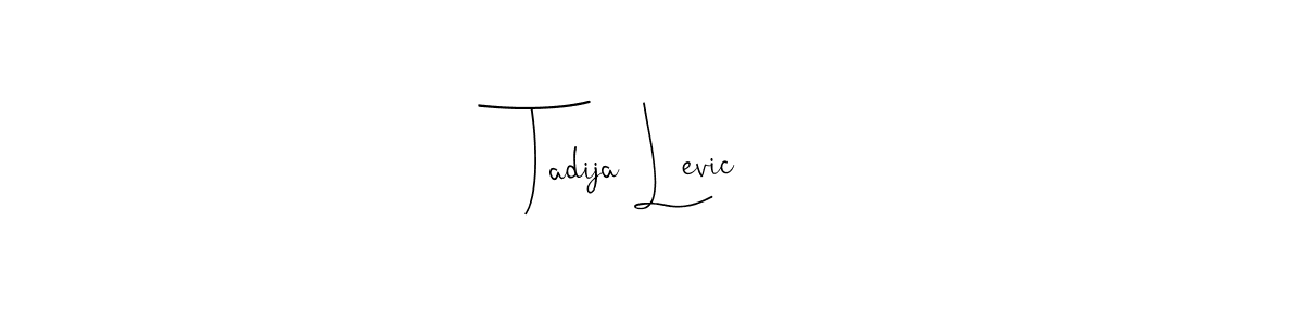 Also You can easily find your signature by using the search form. We will create Tadija Levic name handwritten signature images for you free of cost using Andilay-7BmLP sign style. Tadija Levic signature style 4 images and pictures png