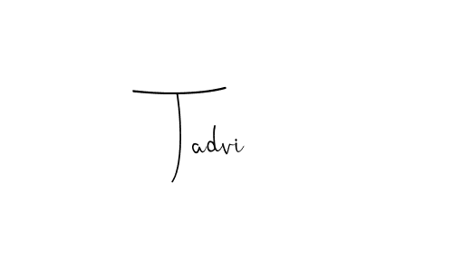 Andilay-7BmLP is a professional signature style that is perfect for those who want to add a touch of class to their signature. It is also a great choice for those who want to make their signature more unique. Get Tadvi name to fancy signature for free. Tadvi signature style 4 images and pictures png