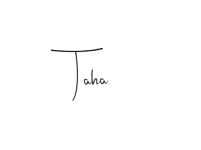 You should practise on your own different ways (Andilay-7BmLP) to write your name (Taha) in signature. don't let someone else do it for you. Taha signature style 4 images and pictures png