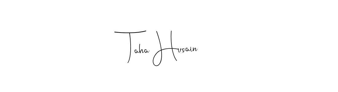 This is the best signature style for the Taha Husain name. Also you like these signature font (Andilay-7BmLP). Mix name signature. Taha Husain signature style 4 images and pictures png