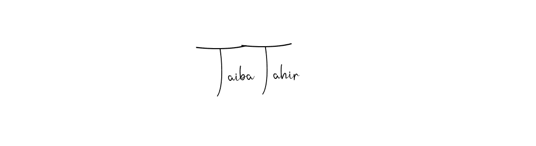 The best way (Andilay-7BmLP) to make a short signature is to pick only two or three words in your name. The name Taiba Tahir include a total of six letters. For converting this name. Taiba Tahir signature style 4 images and pictures png