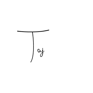 Create a beautiful signature design for name Taj. With this signature (Andilay-7BmLP) fonts, you can make a handwritten signature for free. Taj signature style 4 images and pictures png